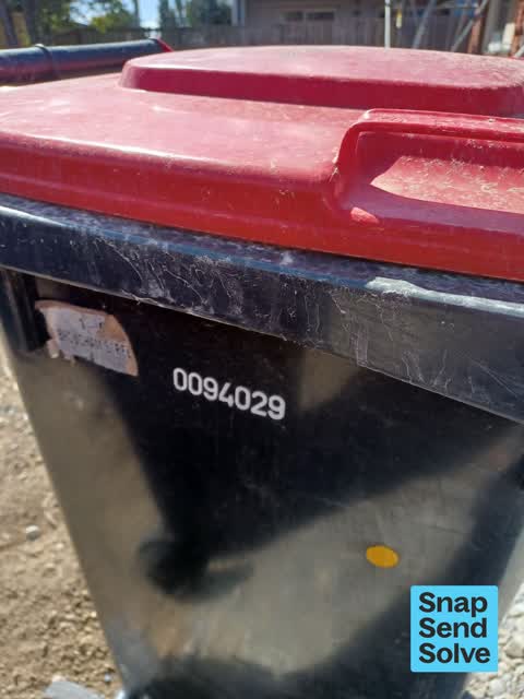 Rubbish and Bins - General, a report photo