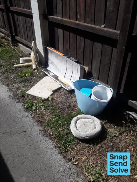 Dumped Rubbish, a report photo
