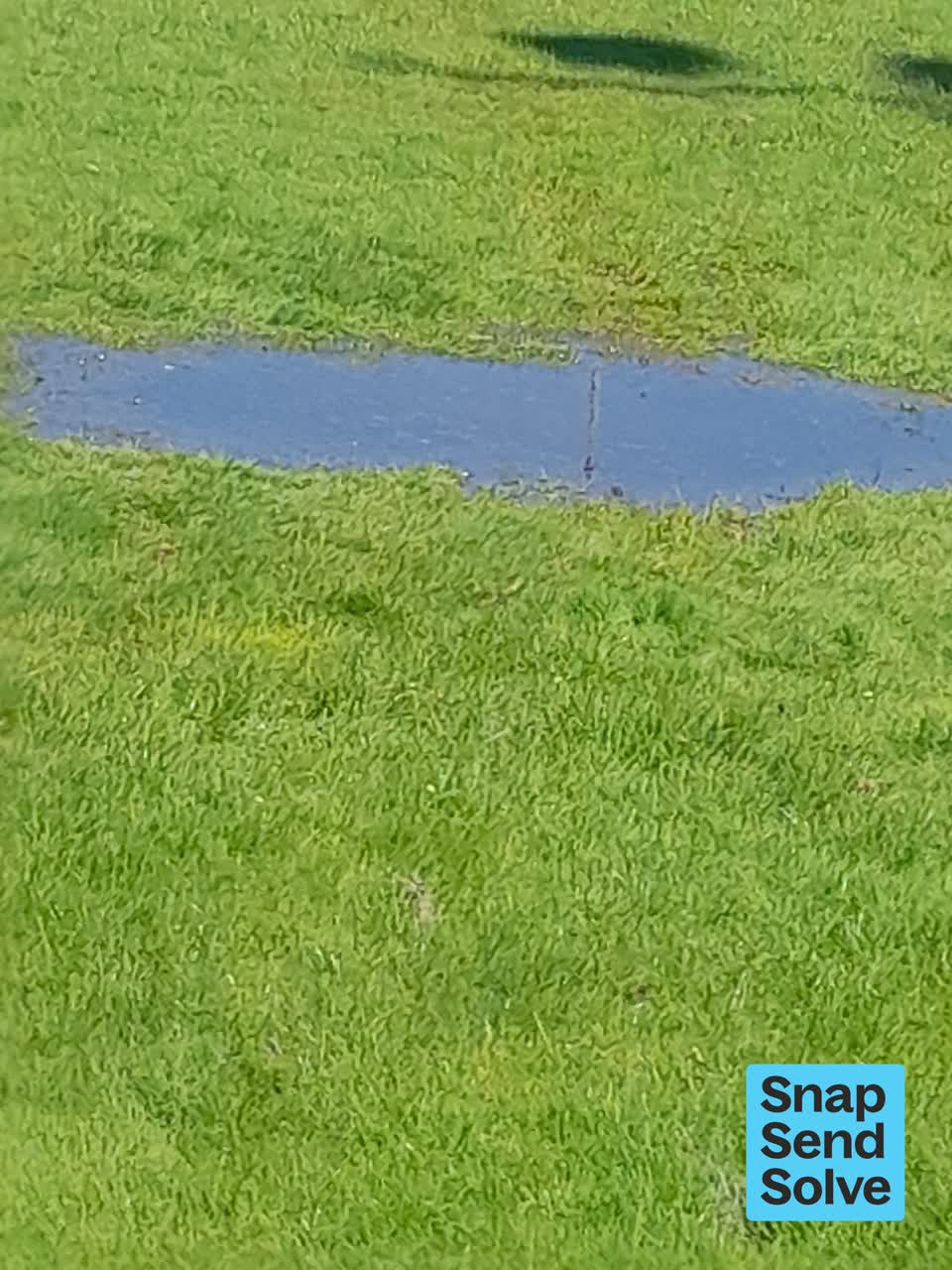The photograph attached to this water leak report