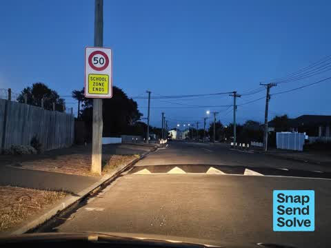 Poles and Signage - General, a report photo