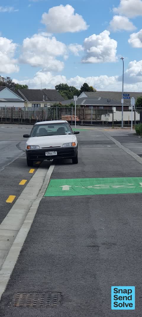Hazard, vehicle, a report photo