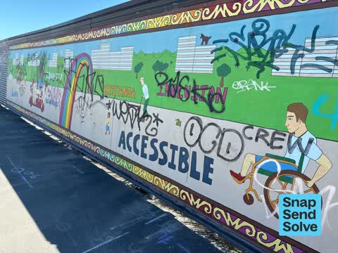 Graffiti, a report photo