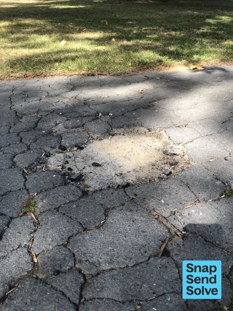 Pavement - Damaged, a report photo