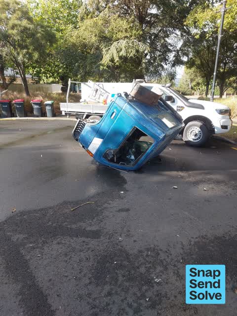 Road Blockage — a report photo