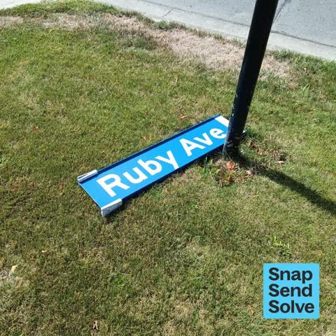 Damaged Street Sign, a report photo