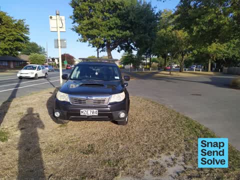Hazard, vehicle, a report photo