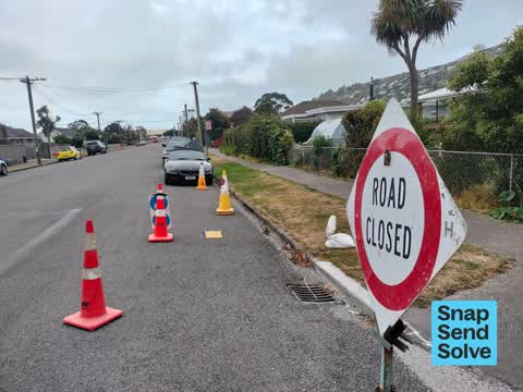 Hazard, vehicle, a report photo