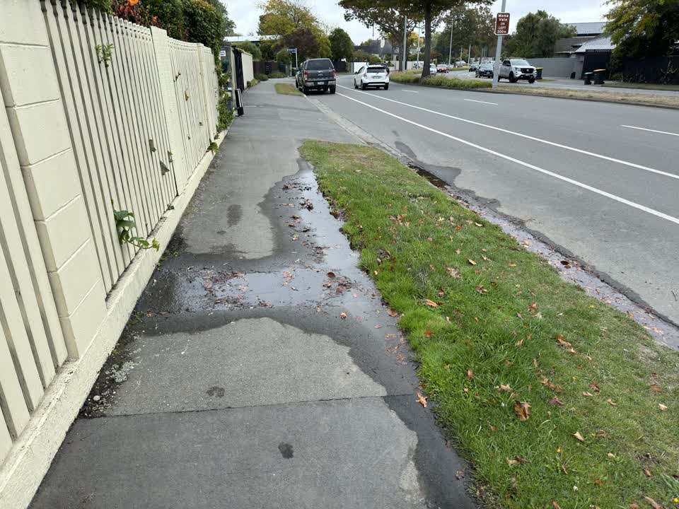 The photograph attached to this water leak report