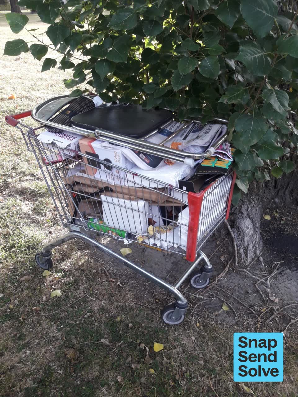 The photograph attached to this dumped rubbish report