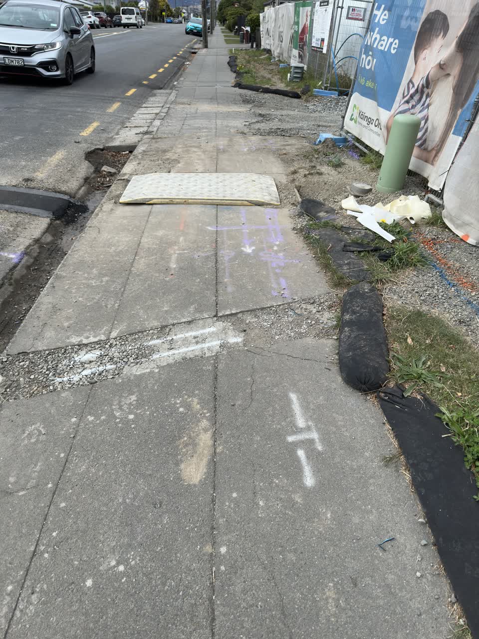 The photograph attached to this pavement - general report