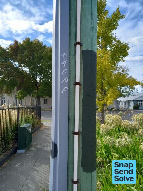 Graffiti somewhere else, a report photo