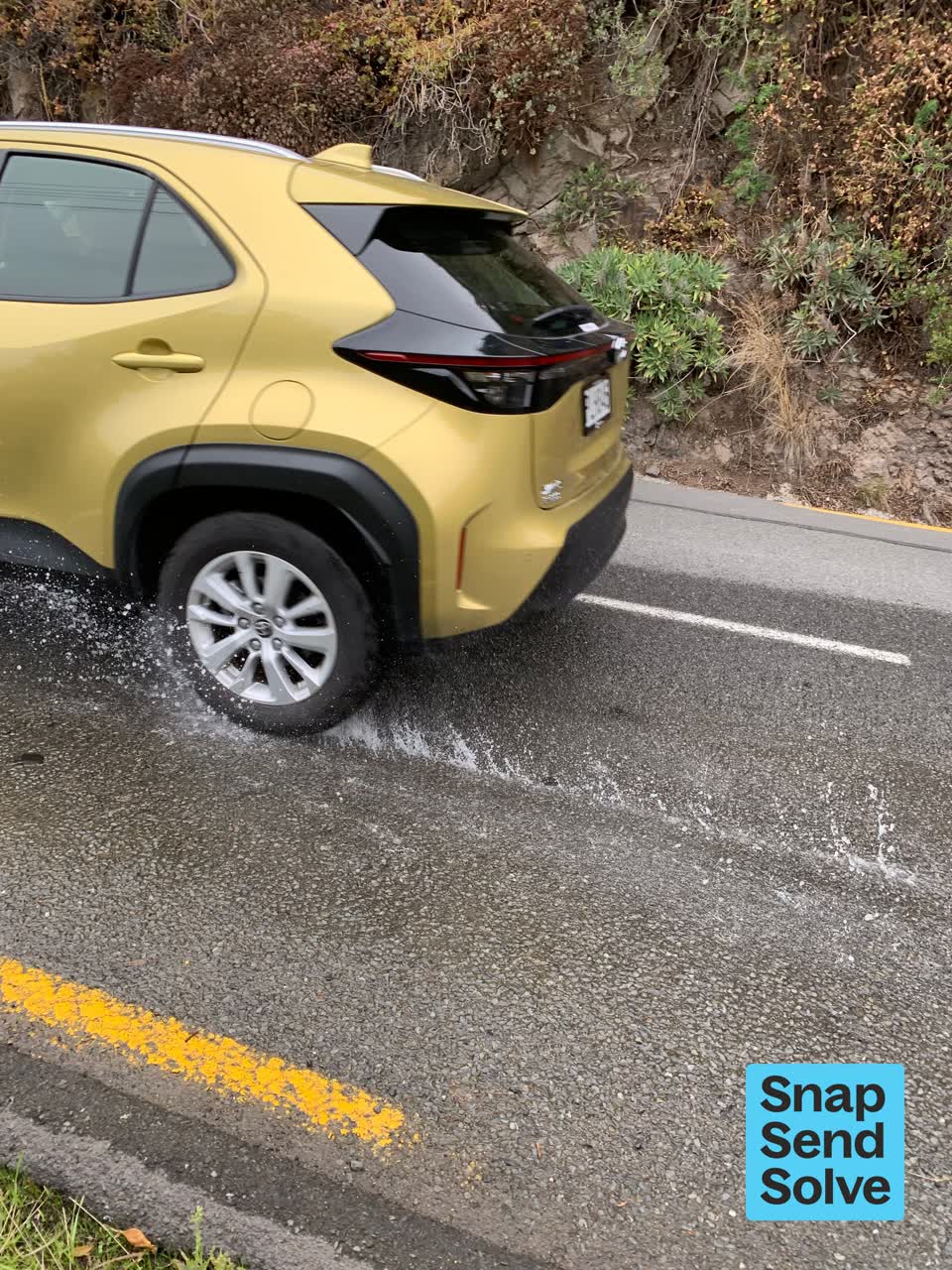 The photograph attached to this street gutters / storm water report