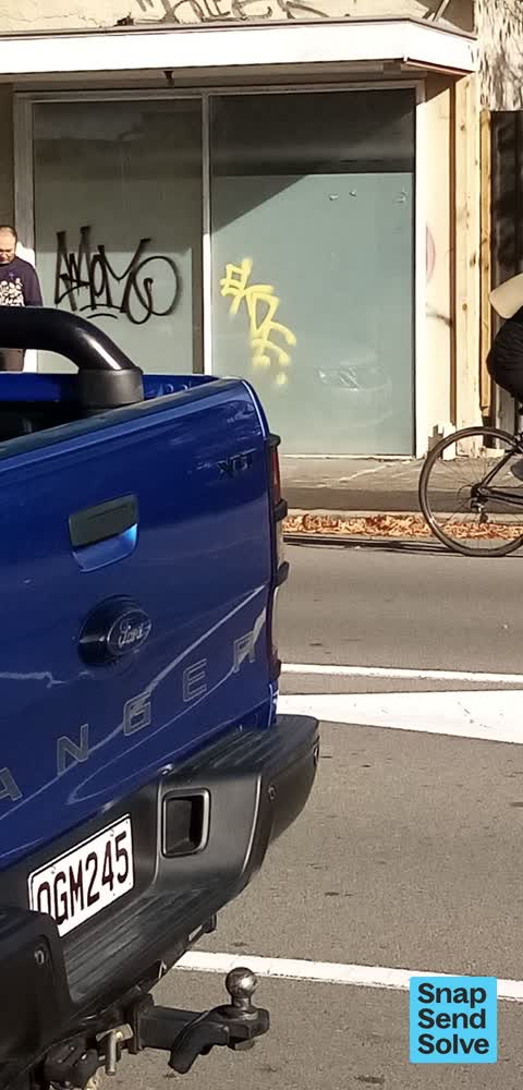 Graffiti somewhere else — a report photo