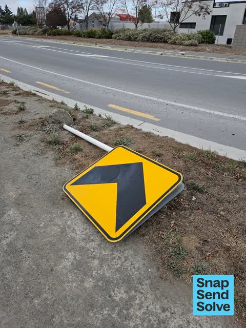 Damaged Street Sign, a report photo