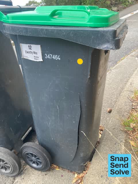 Rubbish and Bins - General, a report photo