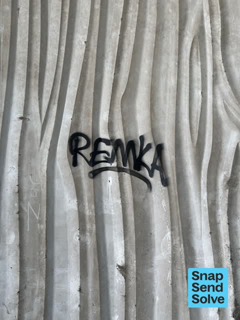 Graffiti on a road, footpath or bridge — a report photo