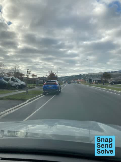 Hazard, vehicle, a report photo