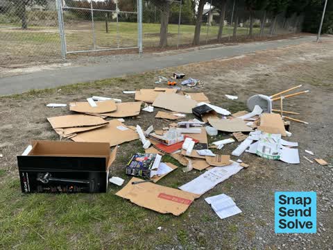 Dumped Rubbish, a report photo
