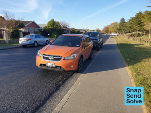 Hazard, vehicle, a report photo