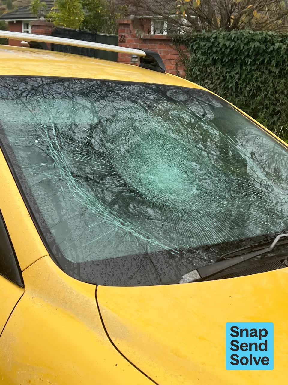 The photograph attached to this abandoned vehicle report