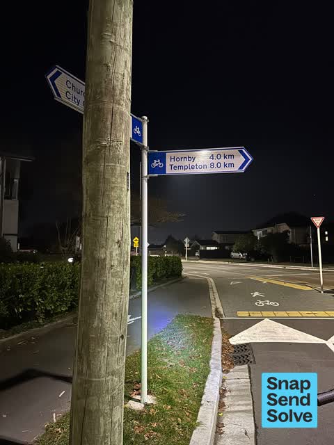 Poles and Signage - General, a report photo