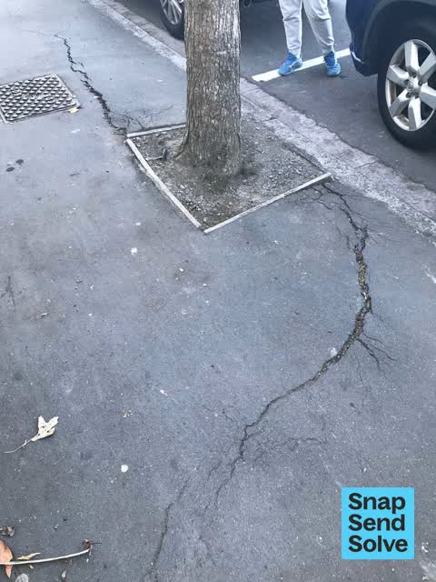 Pavement - Damaged, a report photo