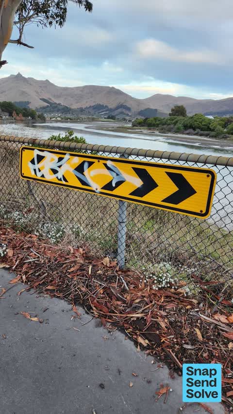 Graffiti on a fence, building or structure — a report photo