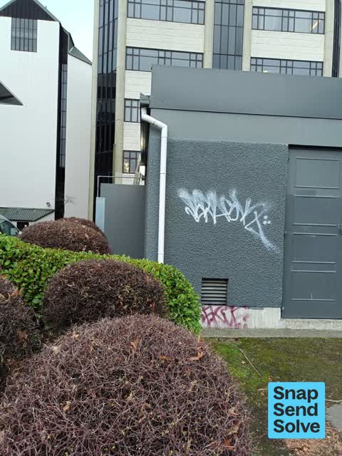 Graffiti on a cabinet, pole or railway asset, a report photo