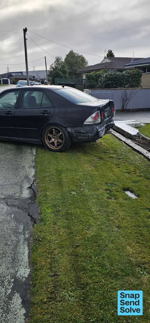 Hazard, vehicle, a report photo