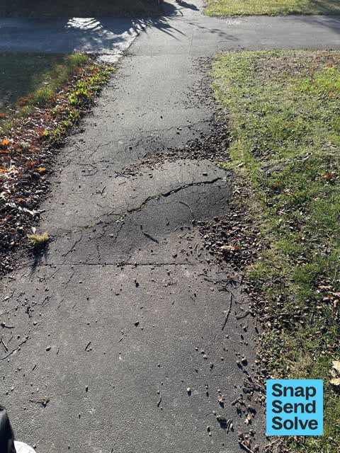 Pavement - Damaged, a report photo