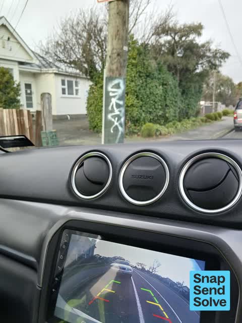 Graffiti somewhere else, a report photo