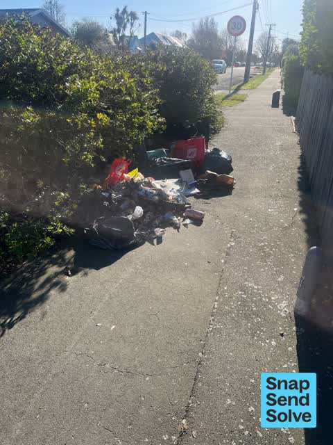 Dumped Rubbish, a report photo
