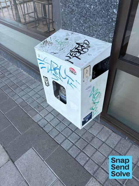 Graffiti on a fence, building or structure — a report photo