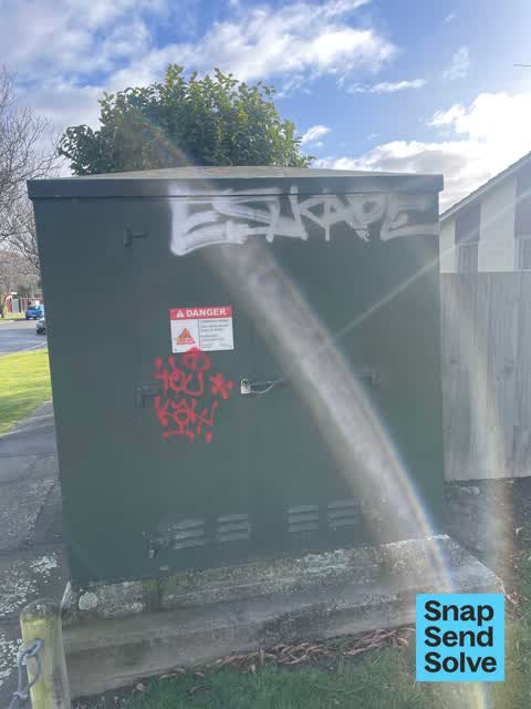 Graffiti somewhere else, a report photo