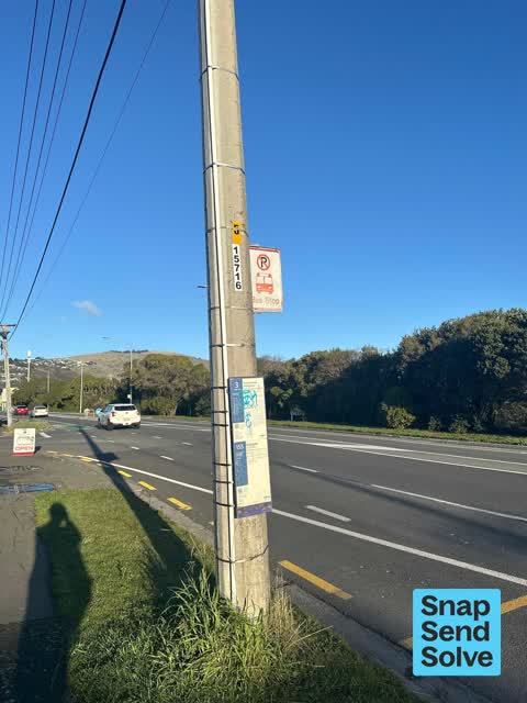 Graffiti on a bus stop or public toilet, a report photo
