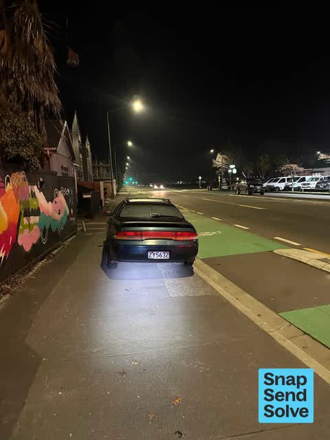 Hazard, vehicle, a report photo