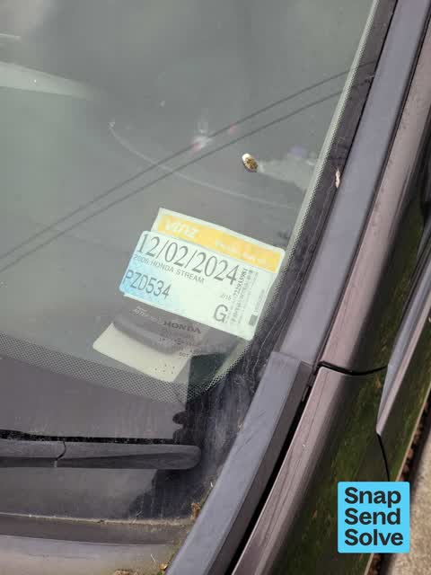 Hazard, vehicle, a report photo