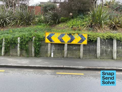 Graffiti on a sign, mural or public art, a report photo