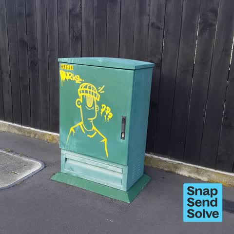 Graffiti somewhere else, a report photo