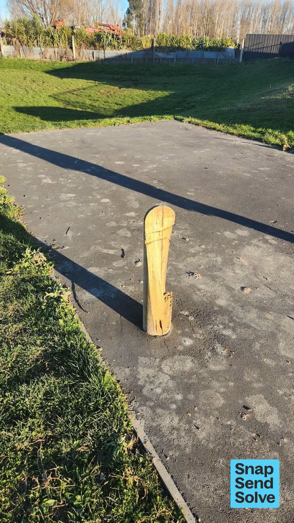 The photograph attached to this vandalism - general report