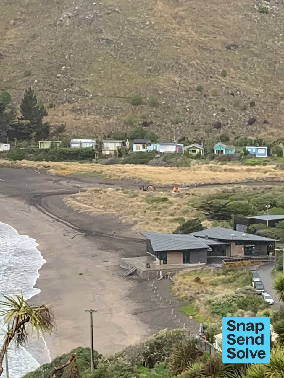 The photograph attached to this water leak report