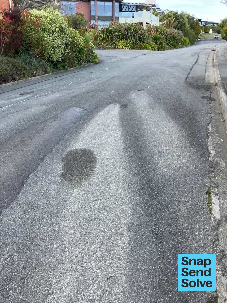 The photograph attached to this water leak report