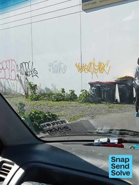 Graffiti somewhere else — a report photo