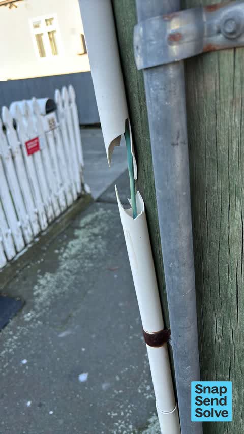 Graffiti on a cabinet, pole or railway asset, a report photo