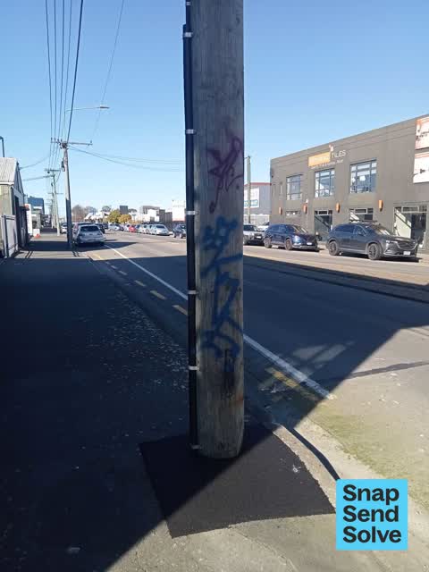 Graffiti somewhere else — a report photo
