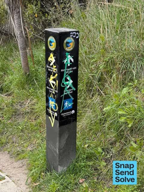 Graffiti on a playground or in a park, a report photo