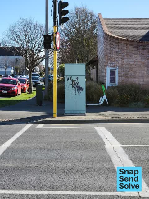 Graffiti on a fence, building or structure — a report photo