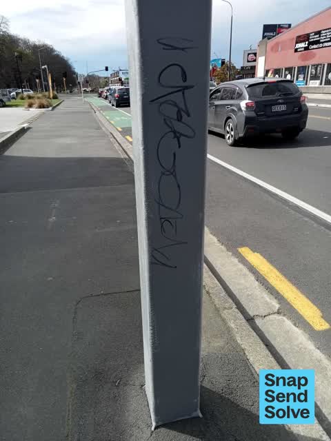 Graffiti somewhere else, a report photo