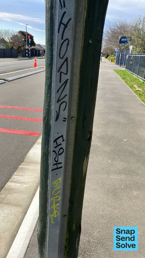 Graffiti somewhere else — a report photo