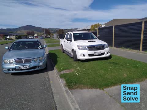 Hazard, vehicle, a report photo